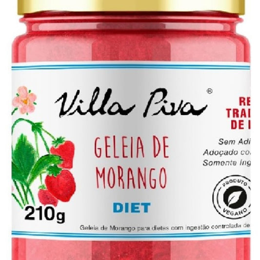Geleia Diet Morango 210g Villa Piva