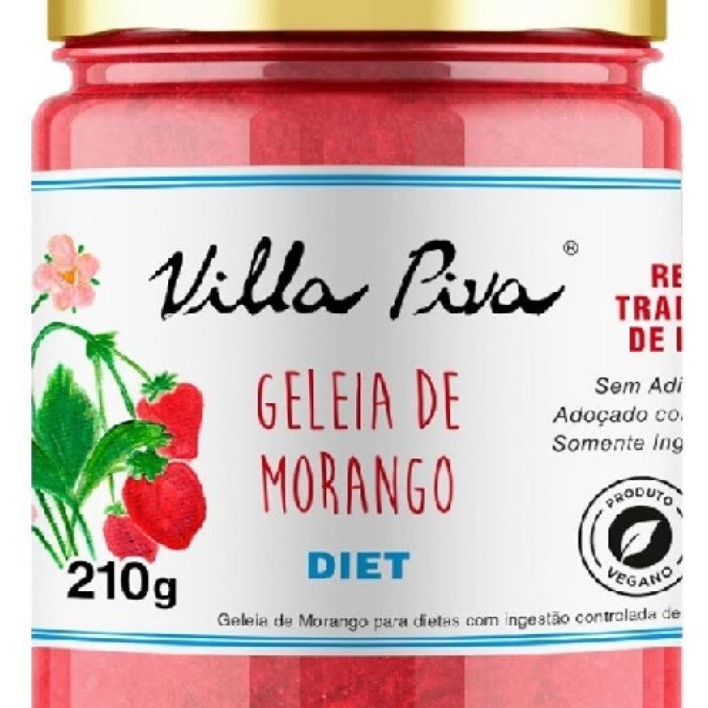 Geleia Diet Morango 210g Villa Piva