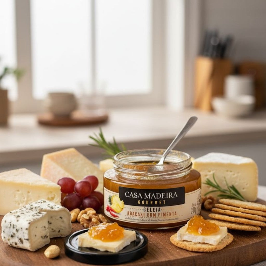 Geleia Gourmet de Abacaxi com Pimenta 240g Casa Madeira