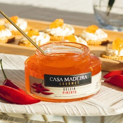 Geleia Gourmet de Pimenta Casa Madeira 220g Sem Conservantes
