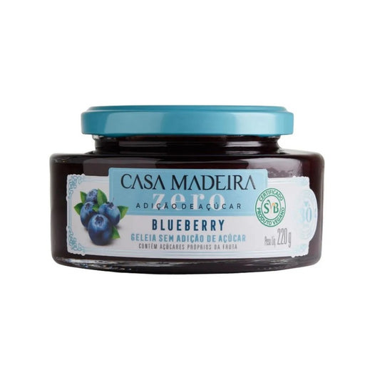 Geleia Zero Blueberry 220g Casa Madeira
