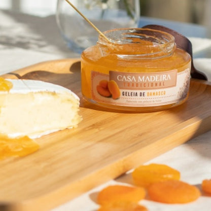 Geleia de Damasco com Pedaços Casa Madeira 240g Vegana Sem Glúten