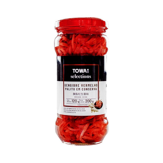 Gengibre Vermelho Palito em Conserva 120g Towa