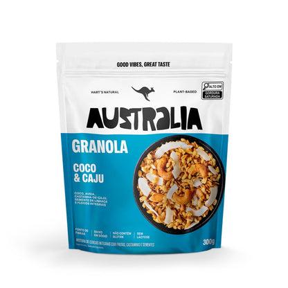 Granola Australia Coco/Caju 300g Harts Natural