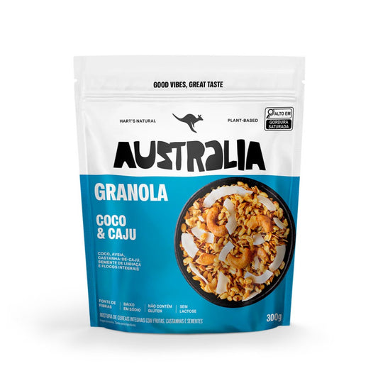 Granola Australia Coco/Caju 300g Harts Natural