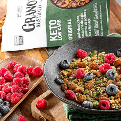 Granola Australia Keto Low Carb Harts Natural 300g Vegana Sem Glúten