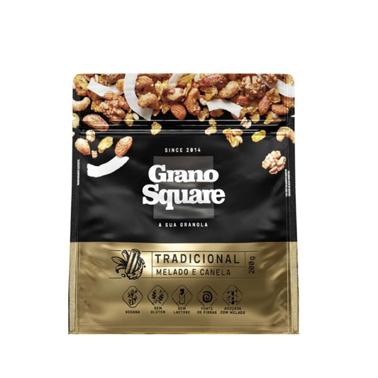 Granola Tradicional Melado e Canela 200g Grano Square