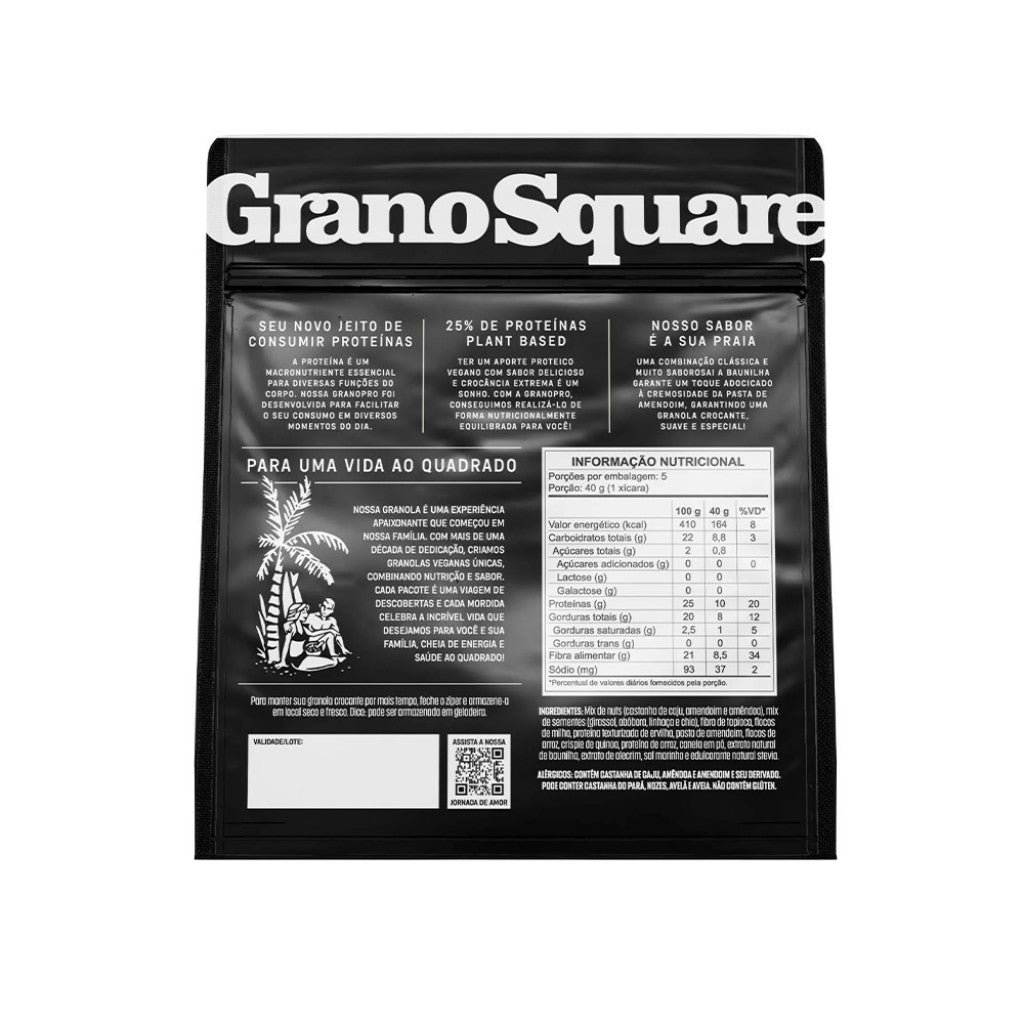 Granola Pro Zero Baunilha E Amendoim 200g