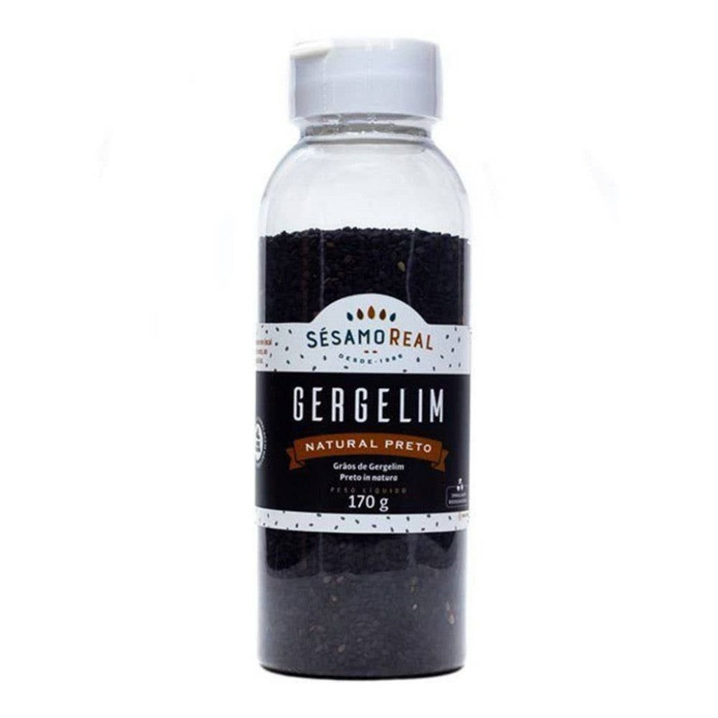Grãos de Gergelim Natural Preto 170g Sésamo Real