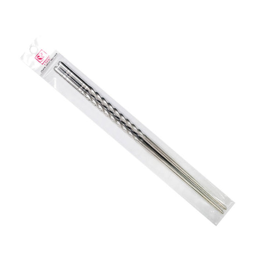 Hashi Inox Espiral Empório Daruma 1 Par Reutilizável 25cm
