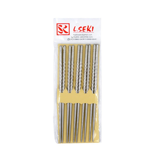 Hashi Inox Espiral C/5 Pares L.Seki
