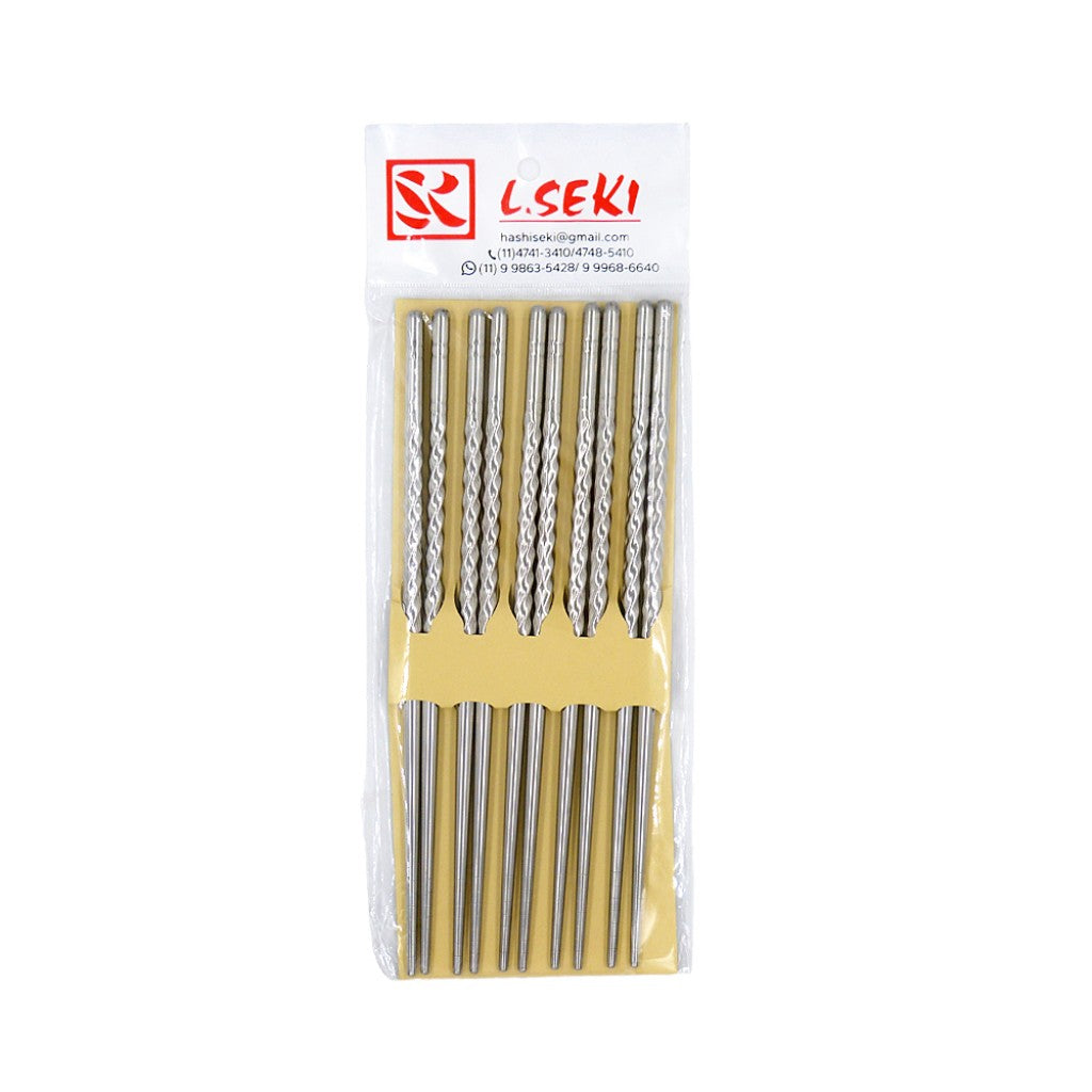 Hashi Inox Espiral C/5 Pares L.Seki