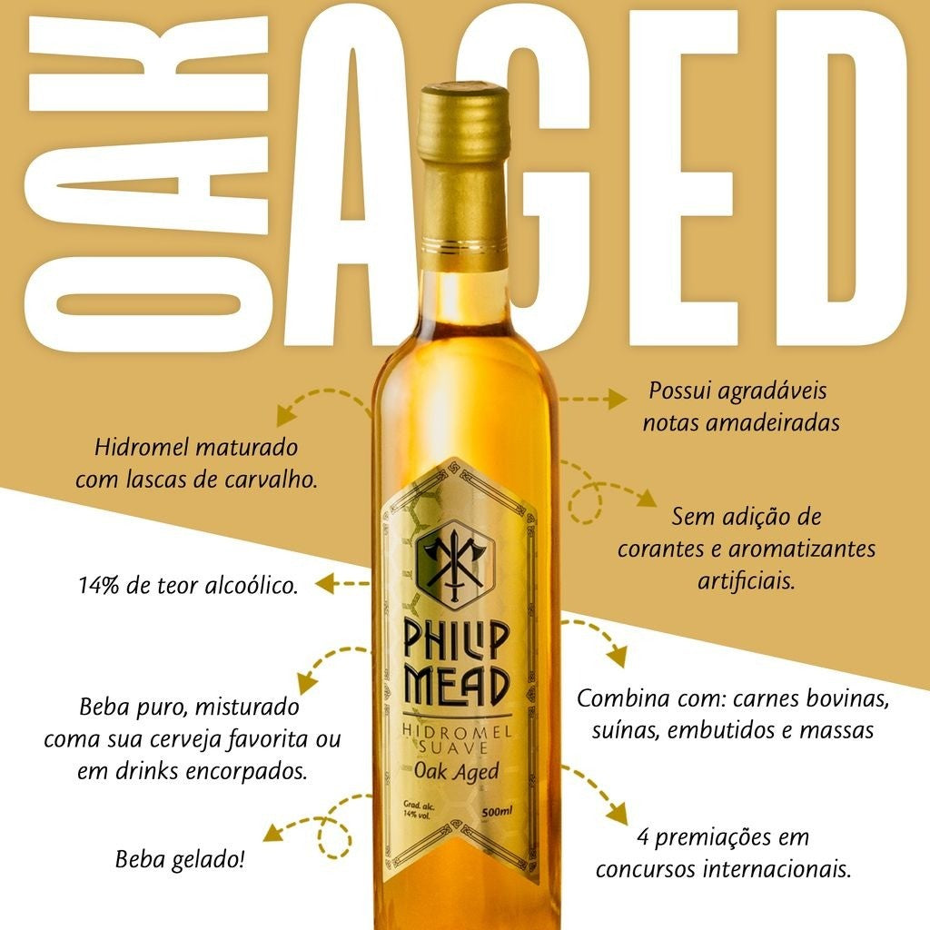Hidromel Oak Aged Suave Philip Mead 500ml