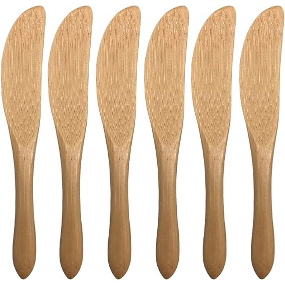 Kit de 6 Mini Facas de Bambu Cores Oikos