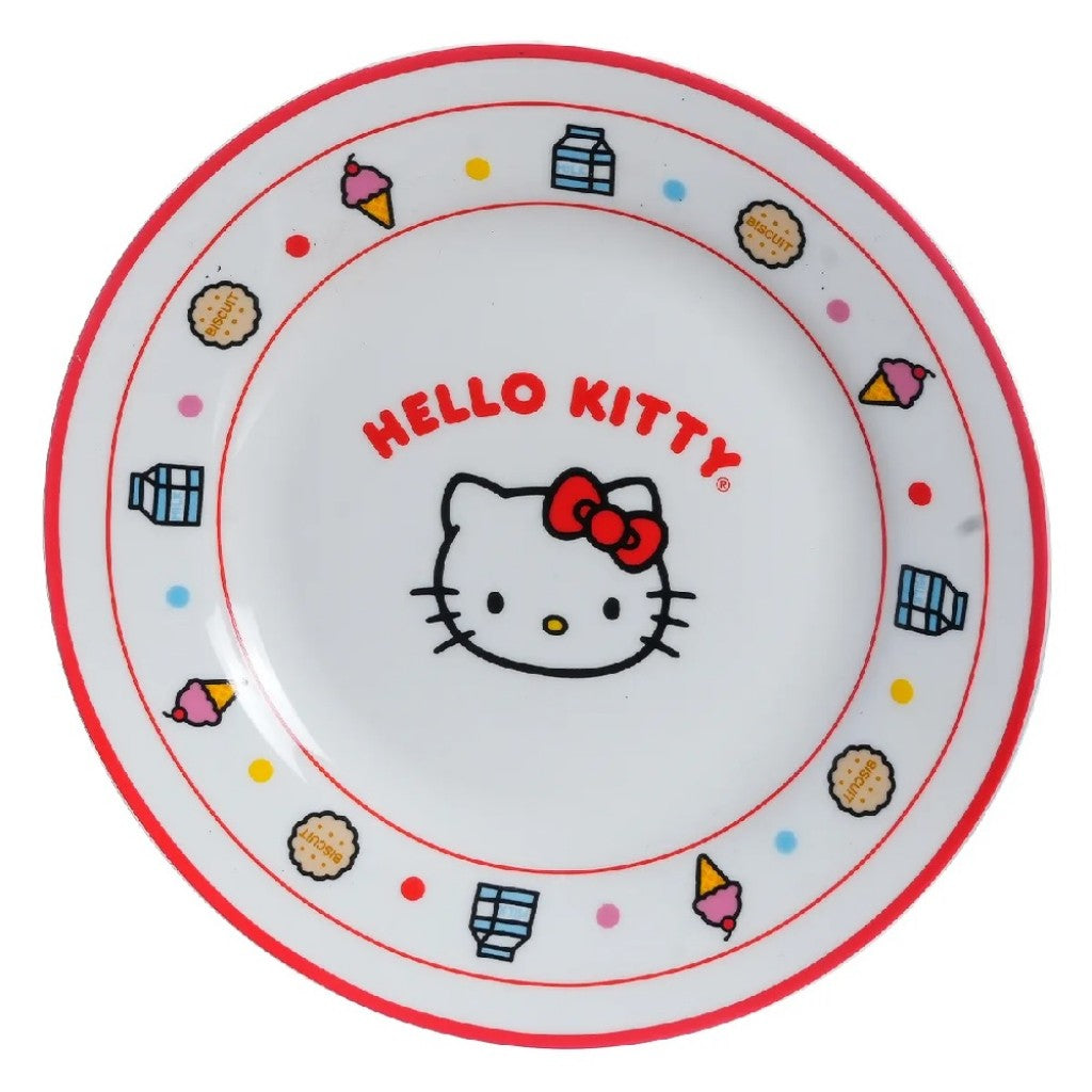 Kit Café da Manhã de Cerâmica Hello Kitty 3 Peças Zona Criativa