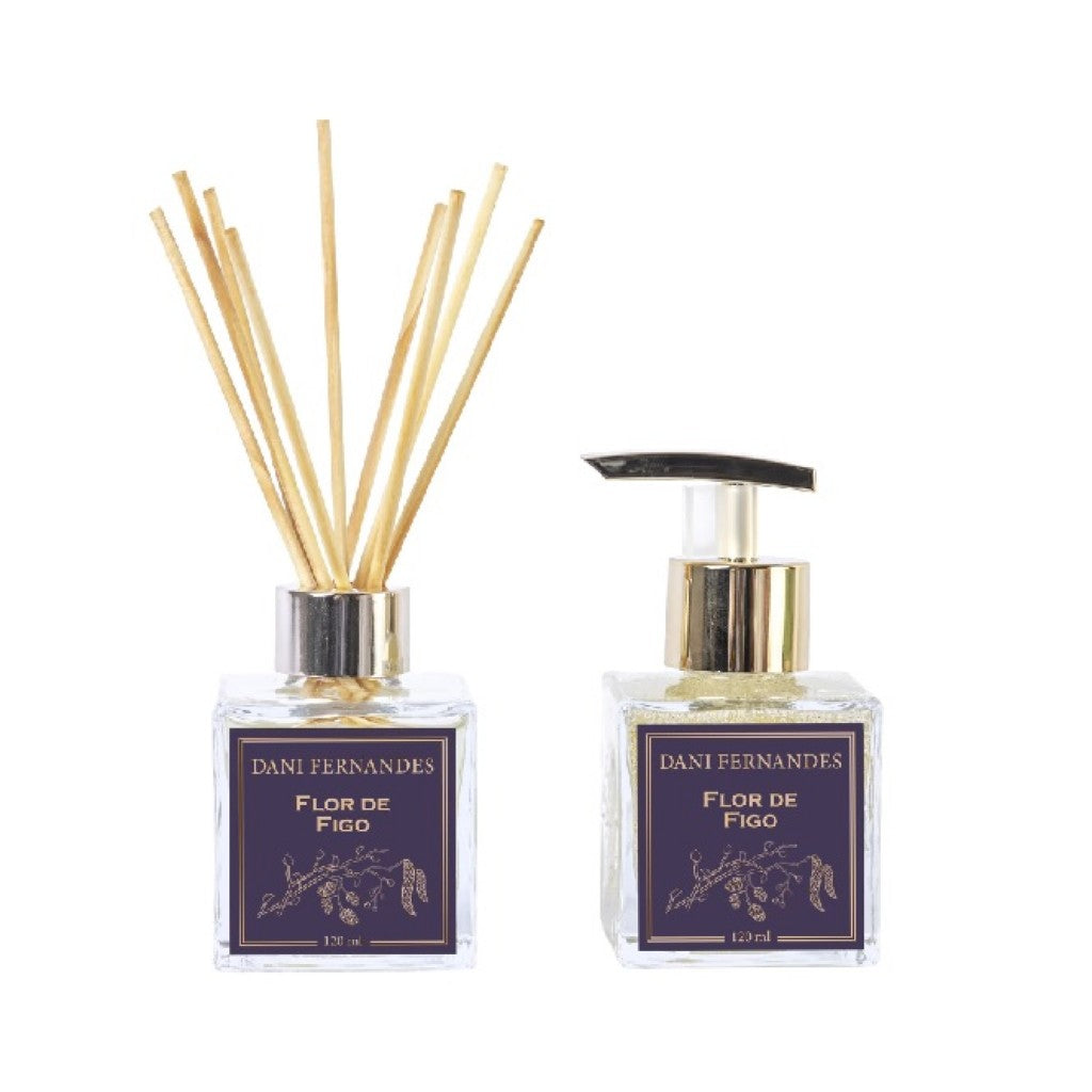Kit com 1 Difusor de Aromas e 1 Sabonete Líquido Flor de Figo 120ml Dani Fernandes