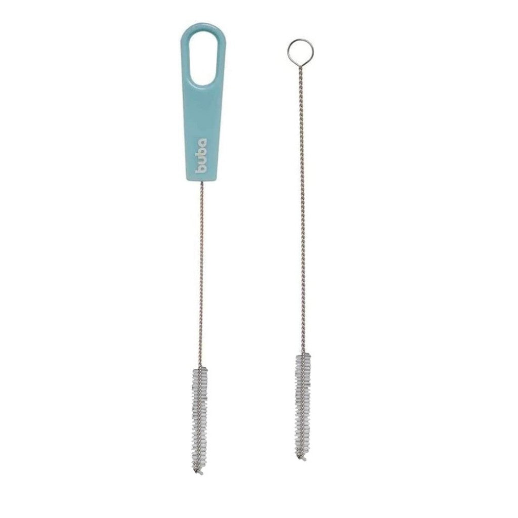 Kit Escovas Canudo Azul com 2un Buba