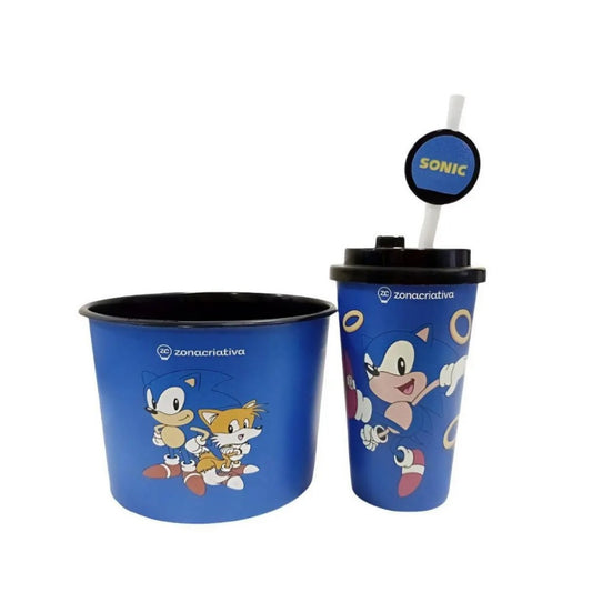Kit Almofada Pipoca Sonic Original Zona Criativa