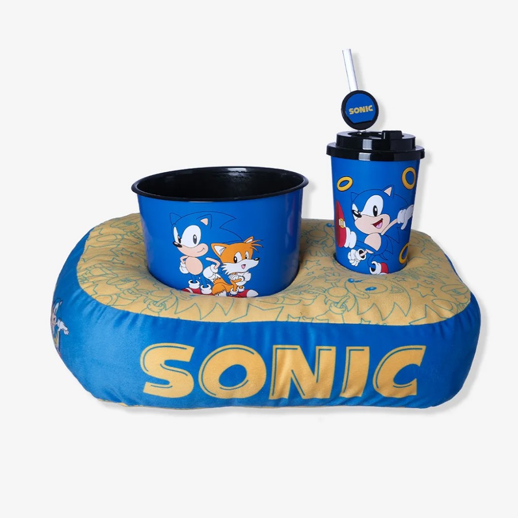 Kit Almofada Pipoca Sonic Original Zona Criativa