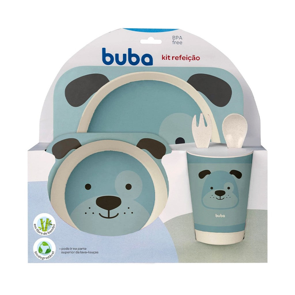 Kit Refeição em Bambu Cachorrinho Buba