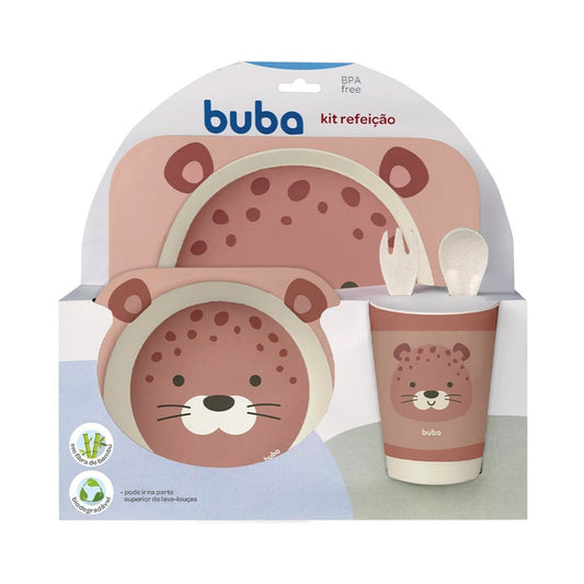 Kit Refeição em Bambu Oncinha Buba