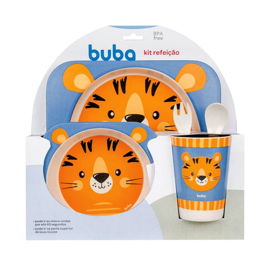 Kit Refeição em Bambu Tigrinho Buba
