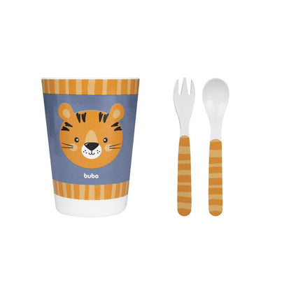Kit Refeição em Bambu Tigrinho Buba