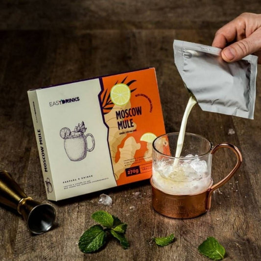 Kit Sache Preparado de Frutas Limão Moscow Mule com 6Un 231ml Easy Drinks