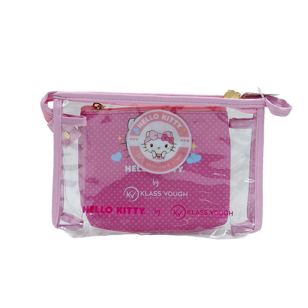 Kit Com 2un Necessaire Pink Hello Kitty 24x16x7cm E 18,8x13x3,8cm Kchk 03p Klass Vough