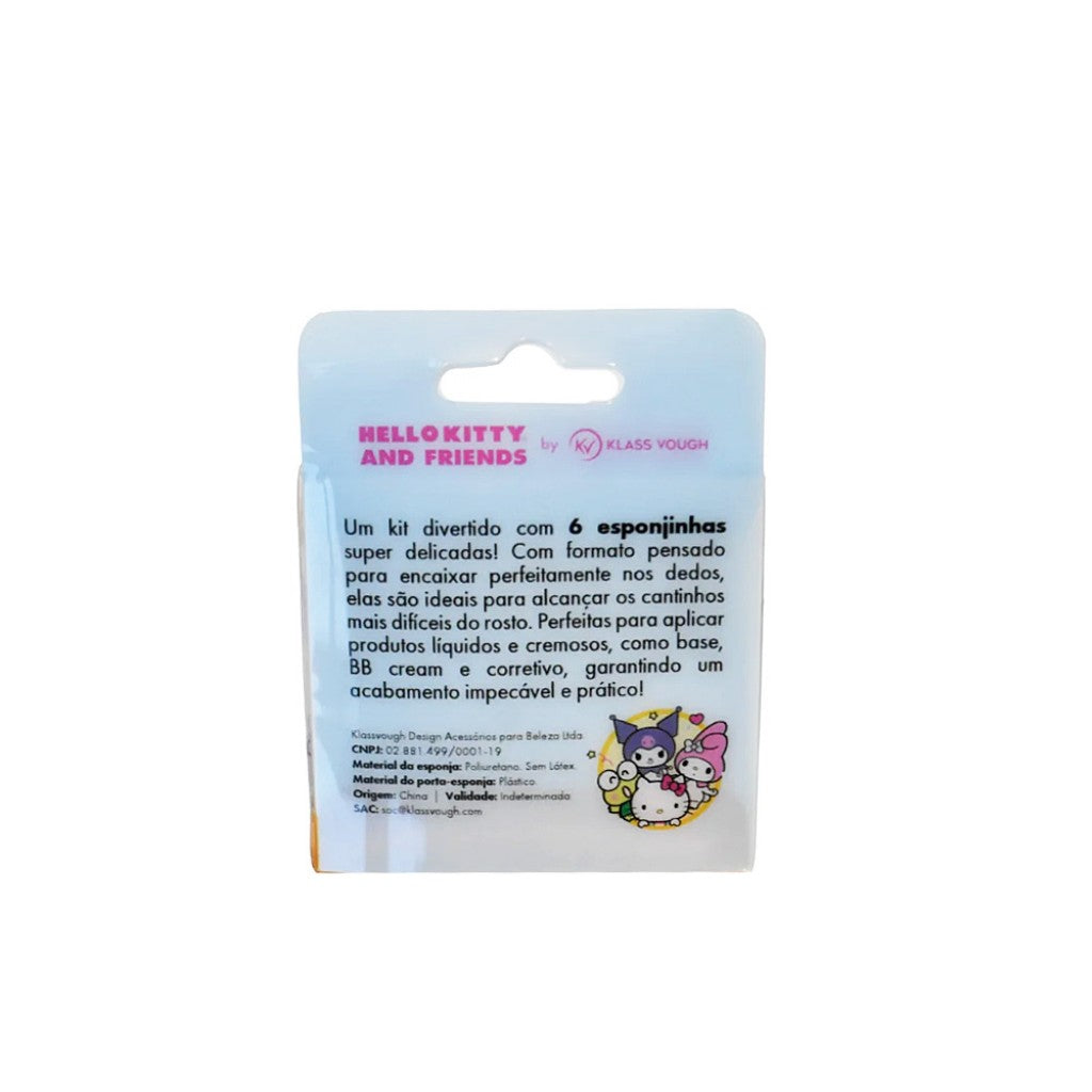 Kit Mini Esponjas Hello Kitty And Friends 6 Unidades Klass Vough