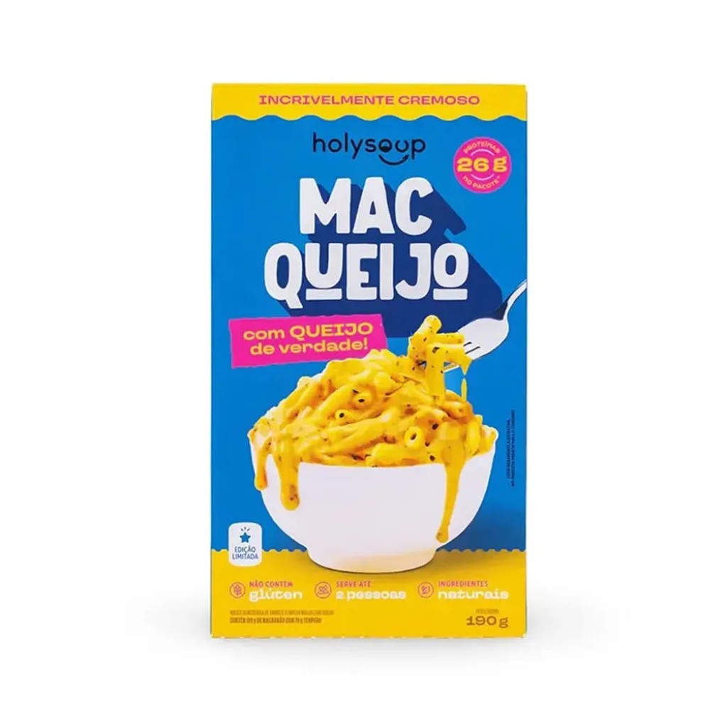 Mac Queijo Cremoso 190g Holy Soup