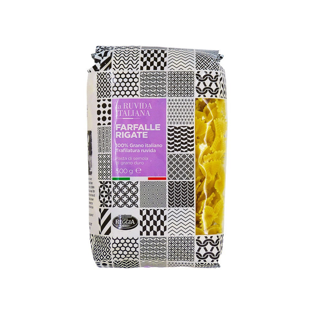 Macarrão Grão Duro Tipo Farfalle Rigate 500g La Ruvida