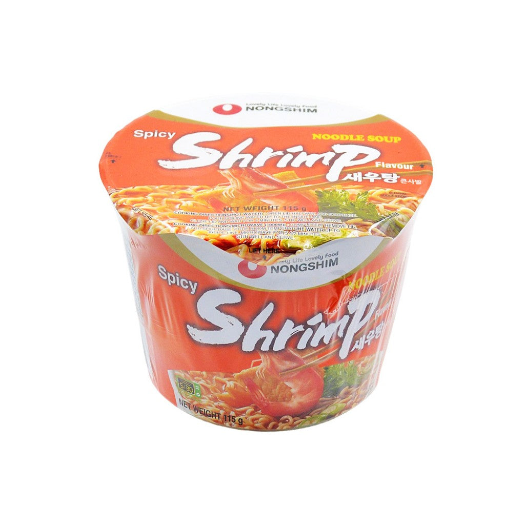 Macarrão Instantâneo Coreano de Camarão Picante Big Bowl 115g Nongshim