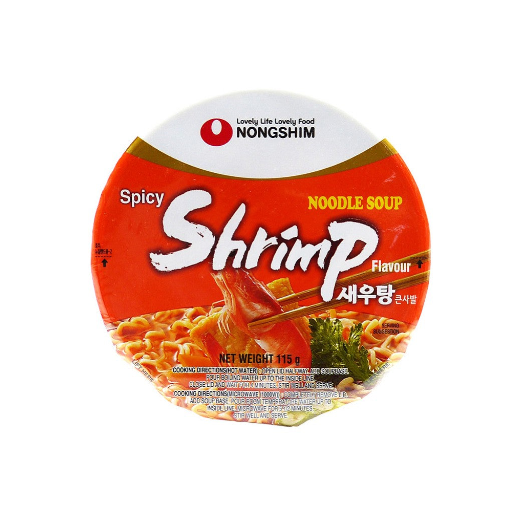 Macarrão Instantâneo Coreano de Camarão Picante Big Bowl 115g Nongshim