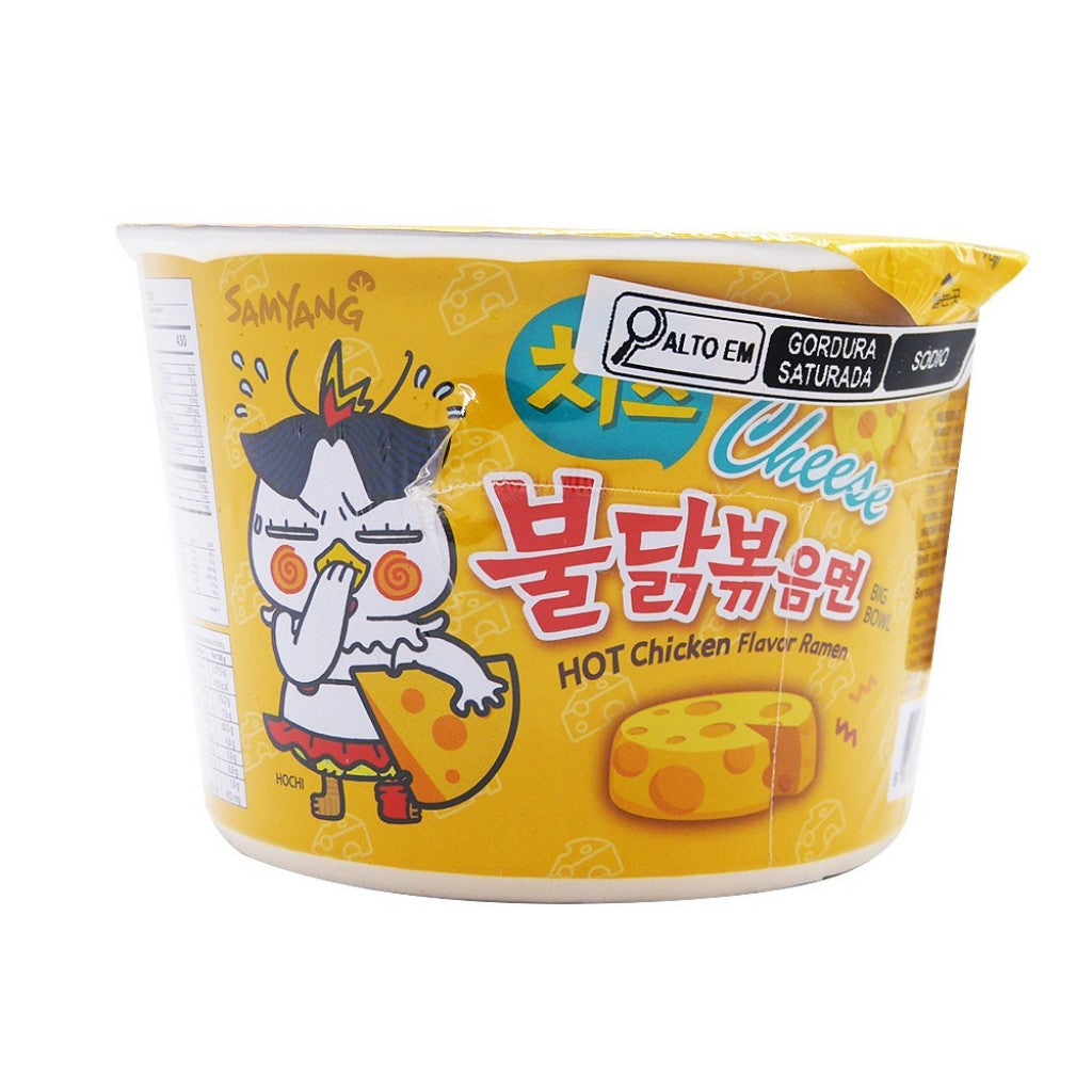 Macarrão Instantâneo Sabor Frango Picante com Queijo Big Bowl 105g Samyang