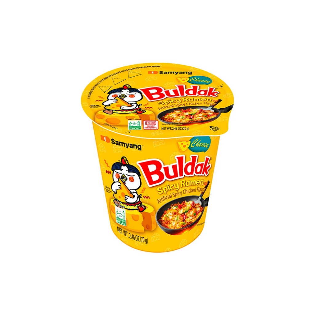 Macarrão Instantâneo Sabor Frango Picante com Queijo Cup 70g Samyang
