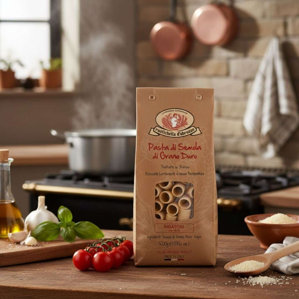 Macarrão Rigatoni 500g Rustichella d’Abruzzo