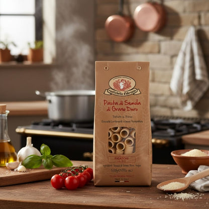 Macarrão Rigatoni 500g Rustichella d’Abruzzo