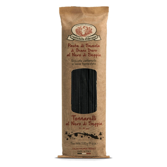 Macarrão Tonnarelli Al Nero Di Seppia 500g Rustichella Dabruzzo