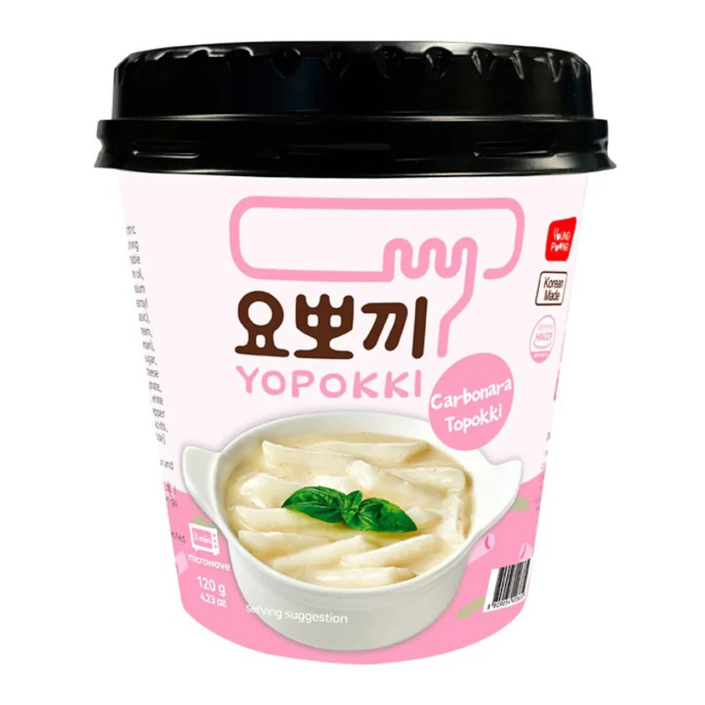 Massa de Arroz Yopokki Carbonara 120g Young Poong