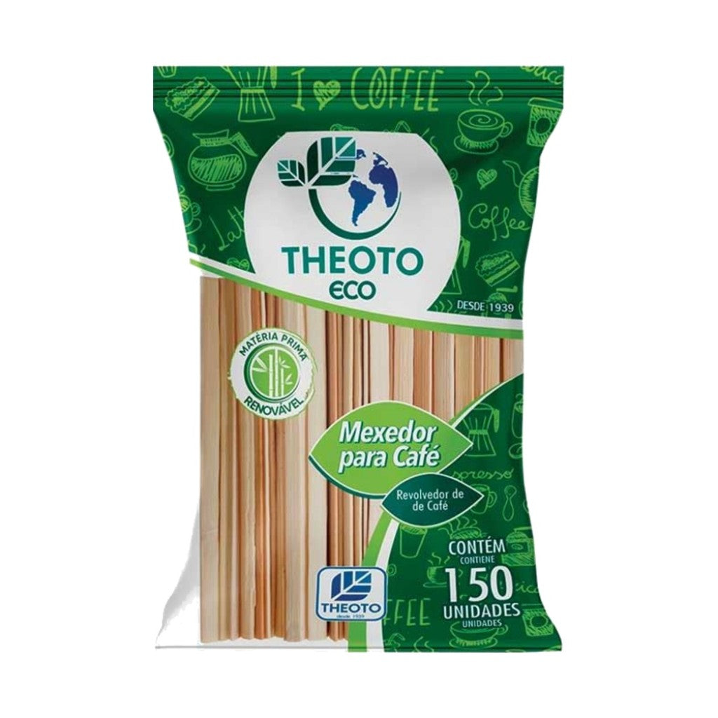 Mexedor de Bambu para Café com 150 Unidades Theoto