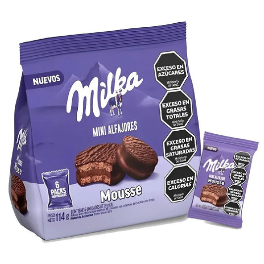 Mini Alfajor Sabor Mousse 114g Milka