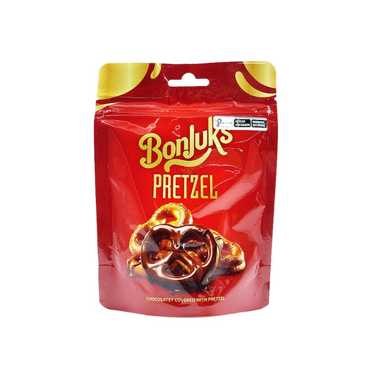 Mini Pretzel Coberto com Chocolate 50g Bonjuks