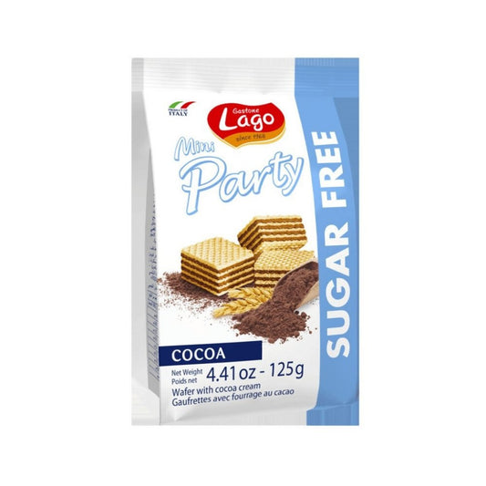 Mini Wafer Chocolate Sem Açúcar Party 125g Lago