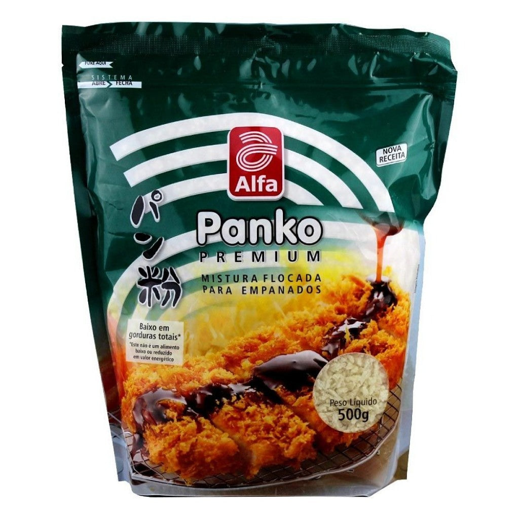 Mistura Flocada para Empanados Panko Premium 500g Alfa