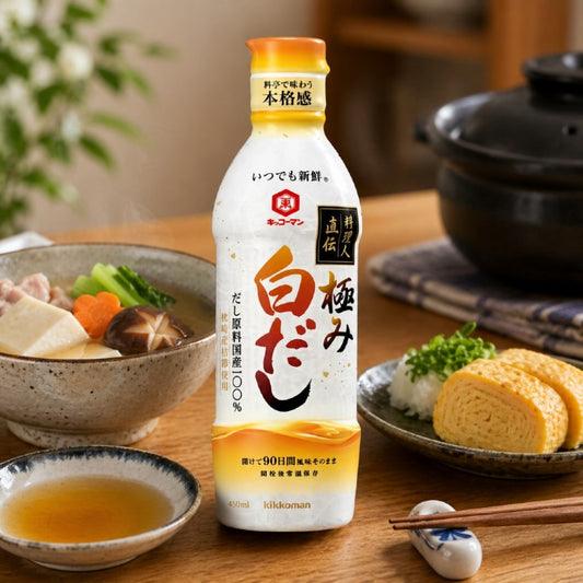 Molho Concentrado de Peixe e Alga Marinha para Sopa 450ml Kikkoman