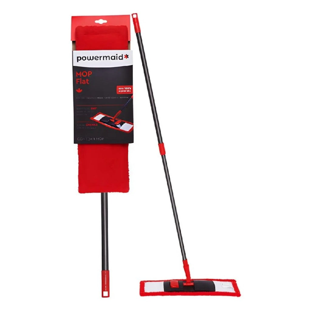 Mop Microfibra Flat Tamanho Unico Vernelho e Cinza Poweraid
