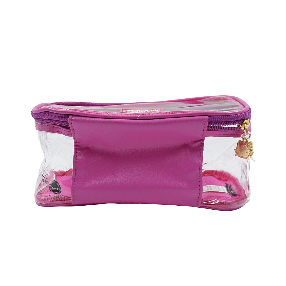 NECESSAIRE RETANGULAR PINK HELLO KITTY 21X14X11CM KCHK-07 KLASS VOUGH