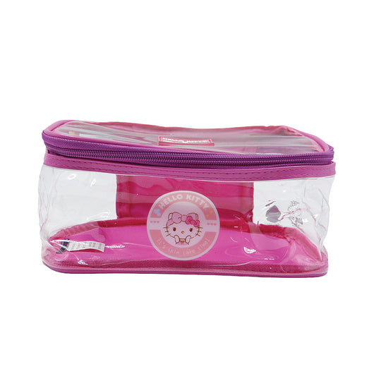 NECESSAIRE RETANGULAR PINK HELLO KITTY 21X14X11CM KCHK-07 KLASS VOUGH