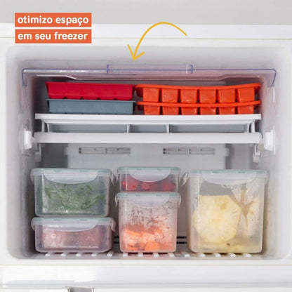 Forma de Gelo de Silicone Vermelho 15 Cubos Jumbo Oikos